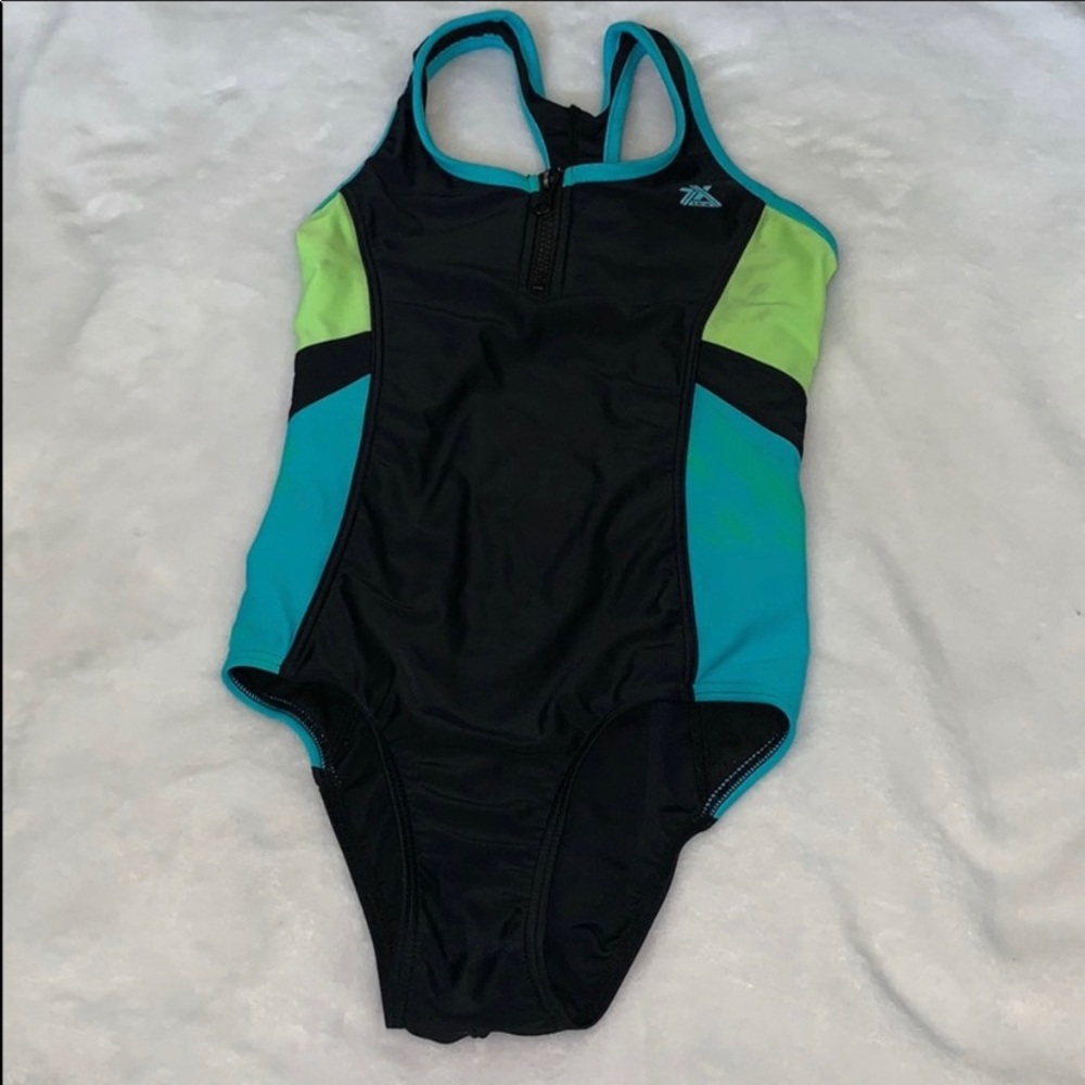 Zeroxposur girls one- piece swimsuit.